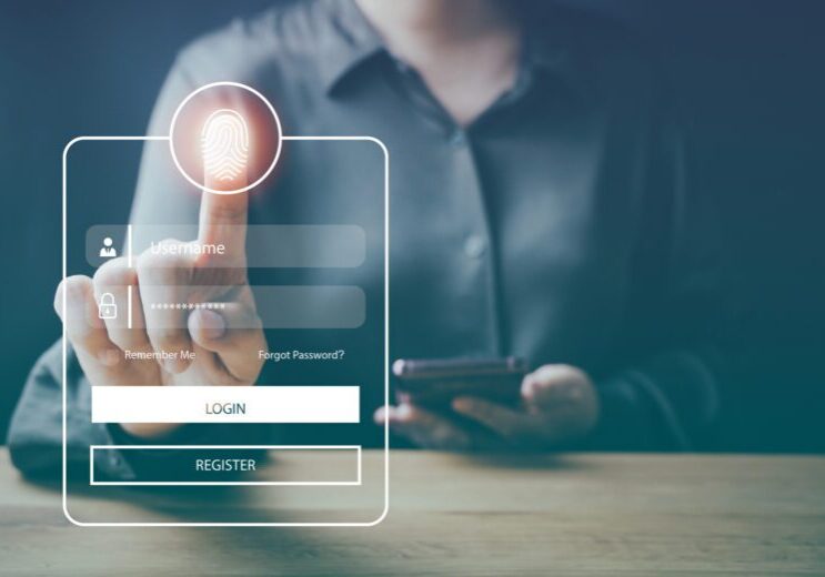 Biometric fingerprint login on touchscreen